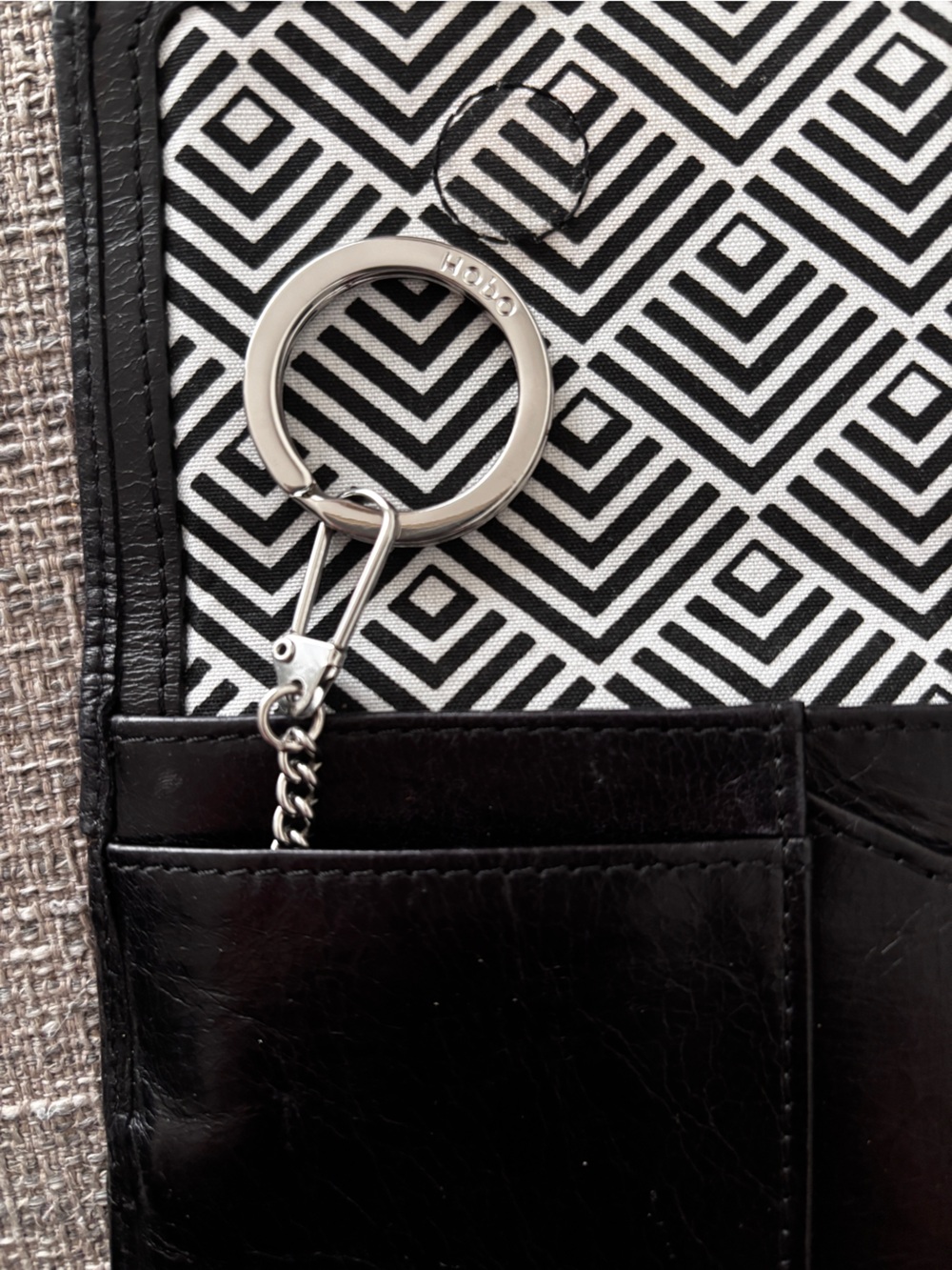 HOBO Black & White Geometric Tote - Picture 4 of 6